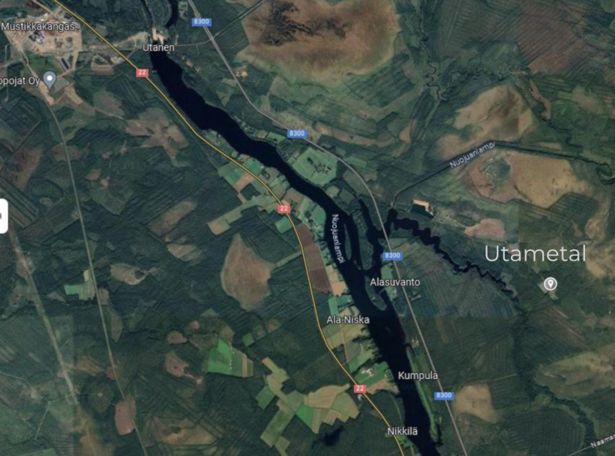 Karttakuva Utametal.
